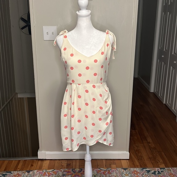 Reformation Yves Mini Dress Andie Polka Dot New Size 6 - Picture 5 of 12